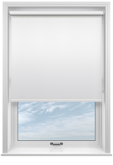 Shimmer (Blackout), Crystal White - Twist&Fit Roller Blind